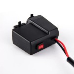 Moto USB socket x 2, cigarette socket x 1, digital voltmeter, red led, black color